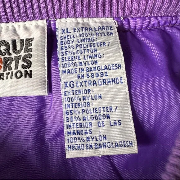 Vintage 90’s NBA Lakers Nylon Colorblock Streetwear Windbreaker Jacket‎ XL EUC